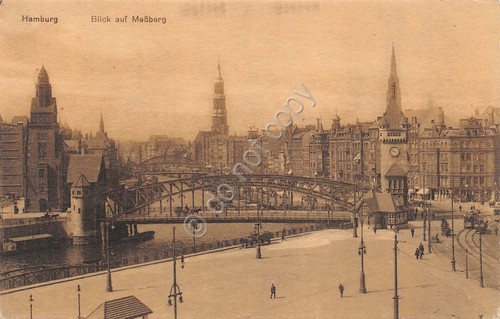 Cartolina Hamburg Blick aus Messberg