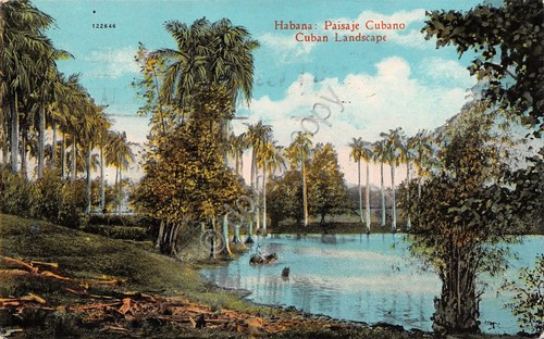 Cartolina Havana Paisaje Cubano 1937