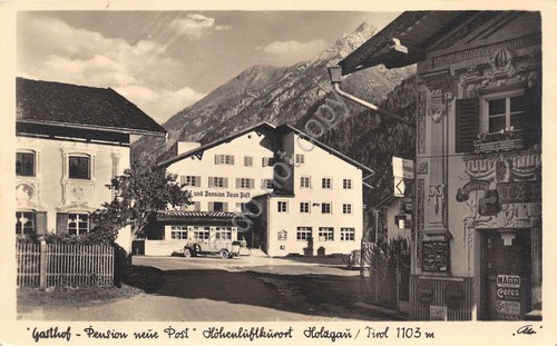 Cartolina Hohenluftkurort Tirol Pension neue Post 1949