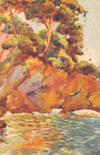 Cartolina Illustrata Fasolis timbro a targhetta stradale 1960