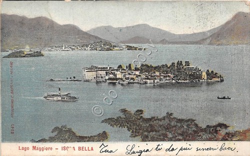 Cartolina Illustrata Isola Bella 1910