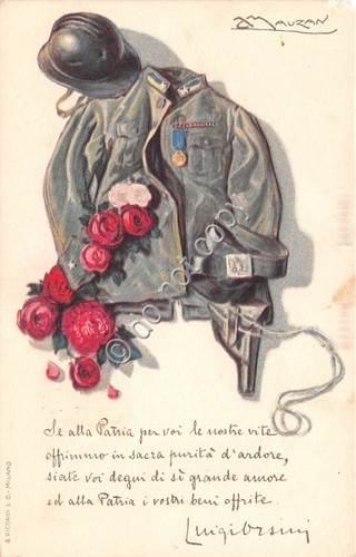 Cartolina Illustrata Mauzan Prestito Poesia Orsini
