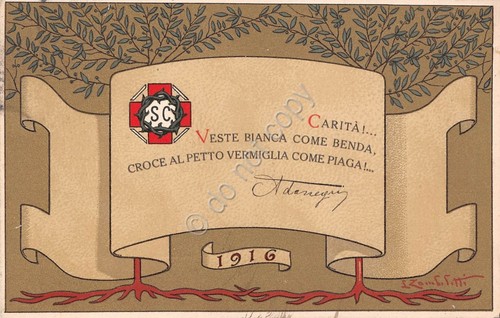 Cartolina Illustrata Zambeletti Poesia Ada Negri 1916