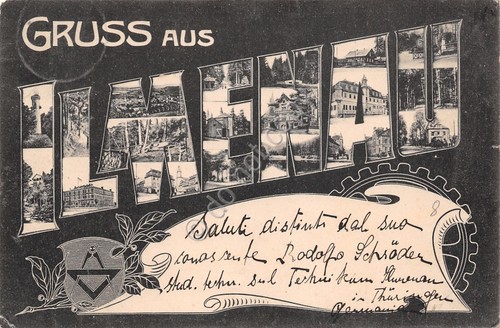 Cartolina Ilmenau Gruss aus 1905