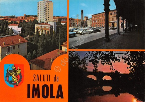 Cartolina Imola 3 vedute (Bologna)
