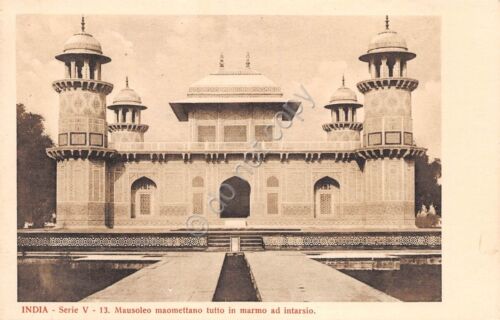 Cartolina India Mausoleo Maomettano Serie V n. 13 Istituto Missioni …