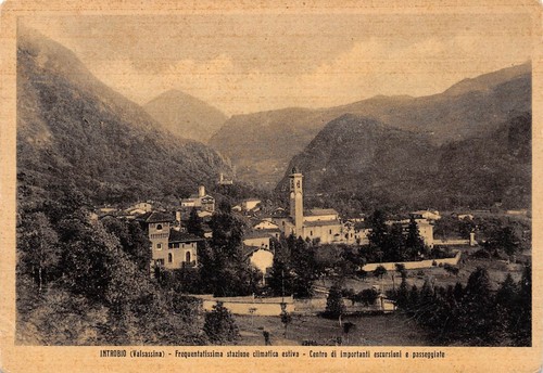 Cartolina Introbio Valsassina Panorama 1952