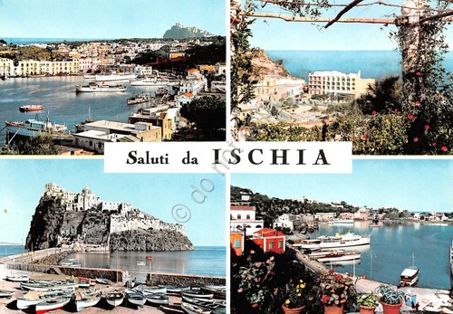 Cartolina Ischia vedute varie anni '70