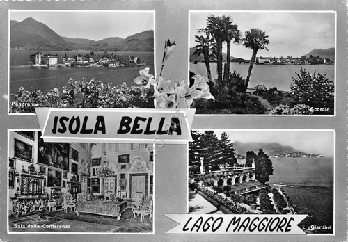 Cartolina Isola Bella vedute anni '50