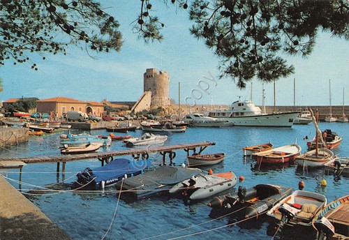 Cartolina Isola d'Elba Marciana Marina porto 1983
