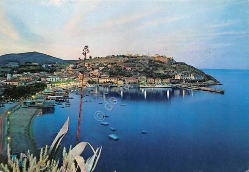 Cartolina Isola d' Elba Porto Azzurro panorama dal mare 1982 …