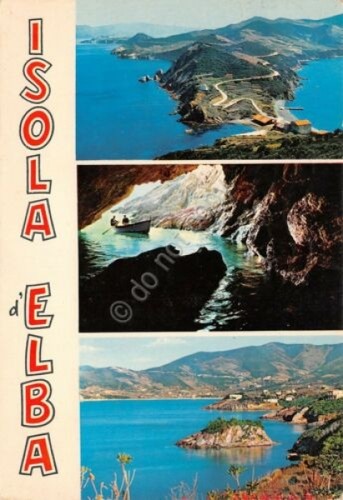 Cartolina Isola d'Elba vedute (Livorno)