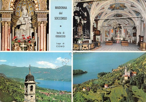 Cartolina Isola di Ossuccio Madonna del Soccorso vedute varie 1972 …