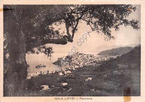 Cartolina Isola Lipari Panorama