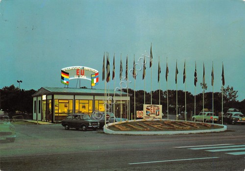 Cartolina Jesolo Pineta Villaggio Turistico Europa entrata 1966
