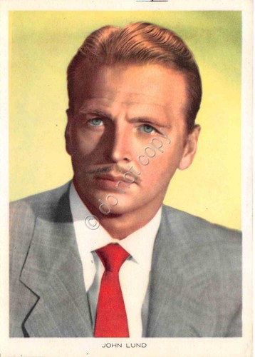 Cartolina John Lund attore