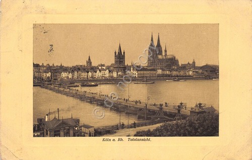 Cartolina Koln Totalansich 1912