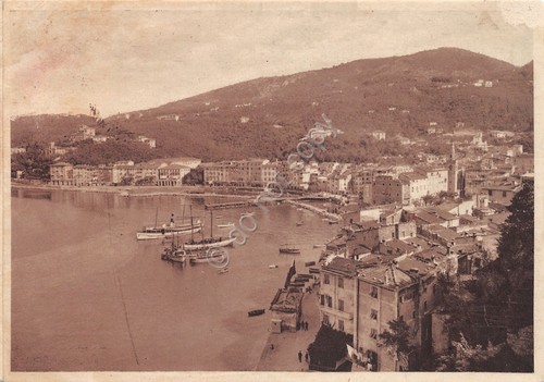 Cartolina La Spezia Panorama anni '30 reincollata