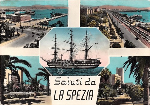 Cartolina La Spezia vedutine 1959