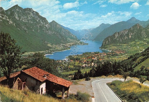 Cartolina Lago d' Idro Nuova strada di Treviso B. 1977