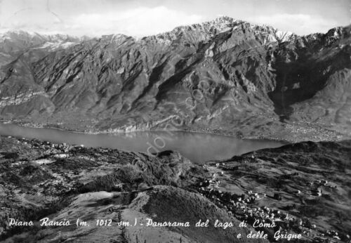 Cartolina Lago di Como Piano Rancio panorama Lago e Grigne …