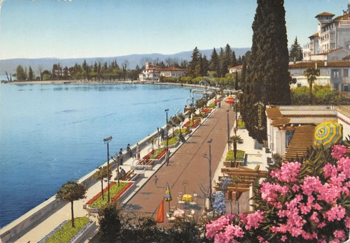 Cartolina Lago di Garda Gardone Riviera Ed Brunner Lungolago