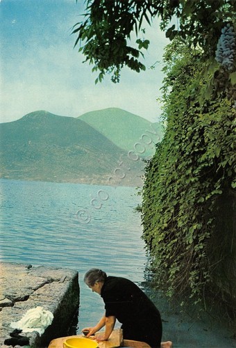 Cartolina Lago di Iseo animata scorcio (Brescia)