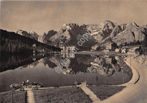 Cartolina Lago di Misurina Sorapis (Belluno)