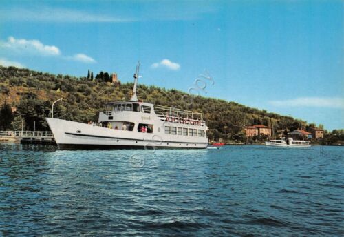 Cartolina Lago Trasimeno Nave Motonave Perugia attracco