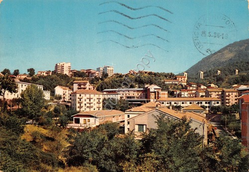 Cartolina Lagonegro Rione S. Francesco panorama parziale 1986