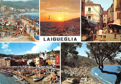 Cartolina Laigueglia vedute 1968 (Savona)
