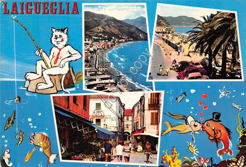 Cartolina Laigueglia vedutine 1975 (Savona)