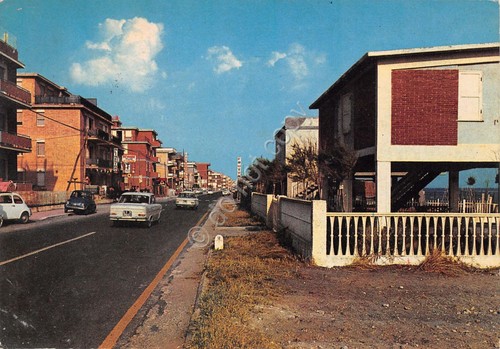 Cartolina Latina Lido Via Litoranea Foce Verde 1969