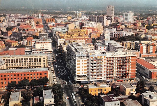 Cartolina Latina Panorama aereo 1974