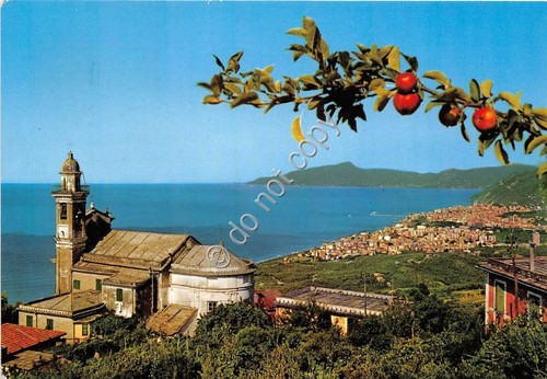 Cartolina Lavagna Panorama da San Giulia 1968