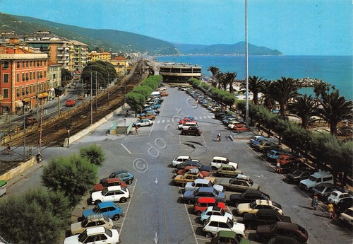 Cartolina Lavagna Piazza Milano 1989 auto