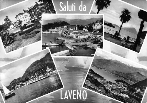 Cartolina Laveno vedute varie 1969