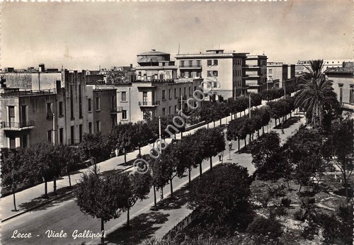 Cartolina Lecce Via Gallipoli 1957