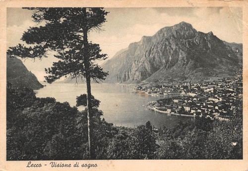 Cartolina Lecco Panorama 1945