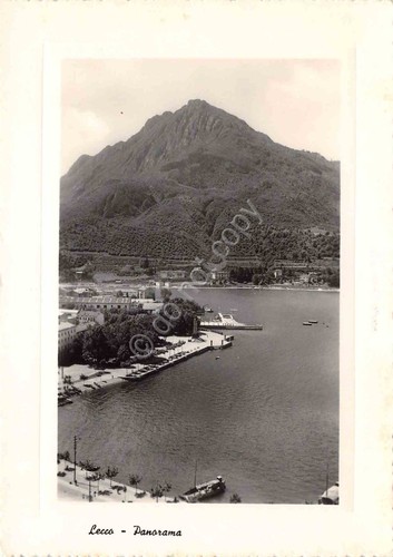 Cartolina Lecco panorama anni '50