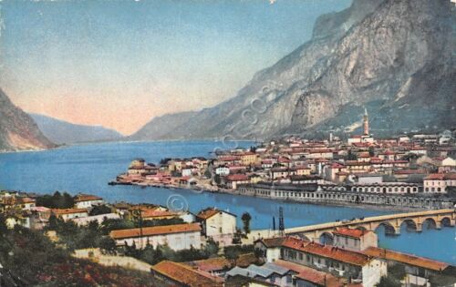 Cartolina Lecco Panorama illustrata