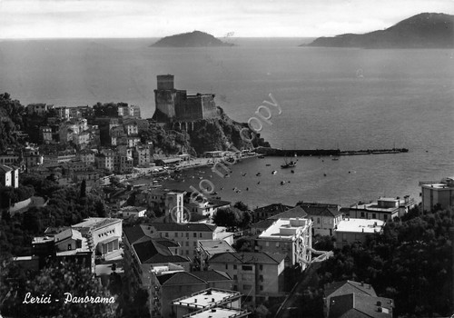 Cartolina Lerici panorama 1961 (La Spezia)