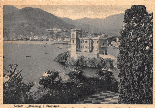 Cartolina Levanto Miramare e panorama 1942