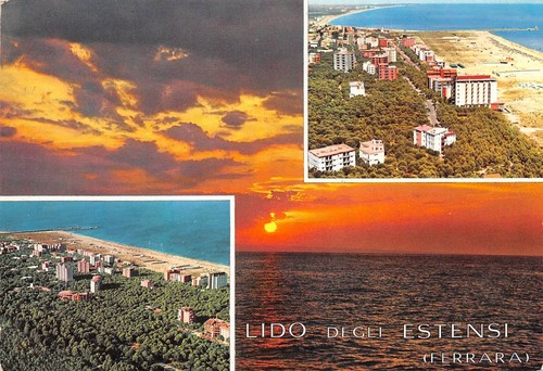 Cartolina Lido degli Estensi Vedutine (Ferrara)