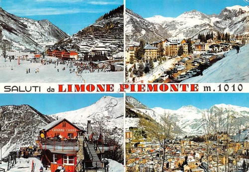 Cartolina Limone Piemonte 4 vedute 1971 (Cuneo)
