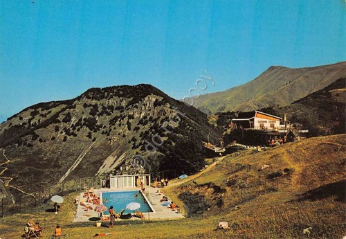 Cartolina Limone Piemonte Arrivo seggiovia Cross Capanna Chiara timbro rifugio