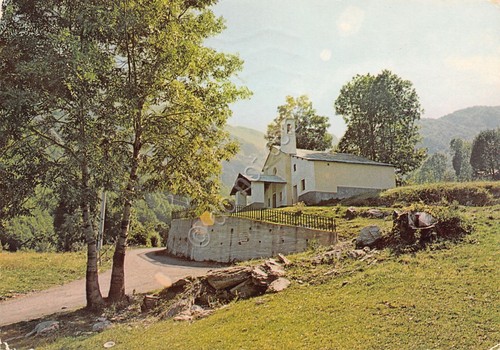 Cartolina Limone Piemonte panorama parziale 1990