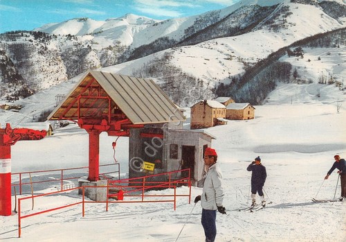 Cartolina Limone Piemonte Skilift in quota sci sciatori animata anni …