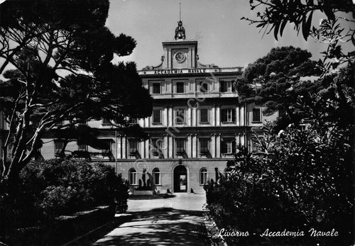 Cartolina Livorno Accademia Navale 1961 timbro stradale