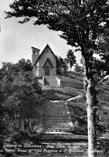 Cartolina Lizzano in Belvedere Oratori a San Giovanni Gualberto 1957